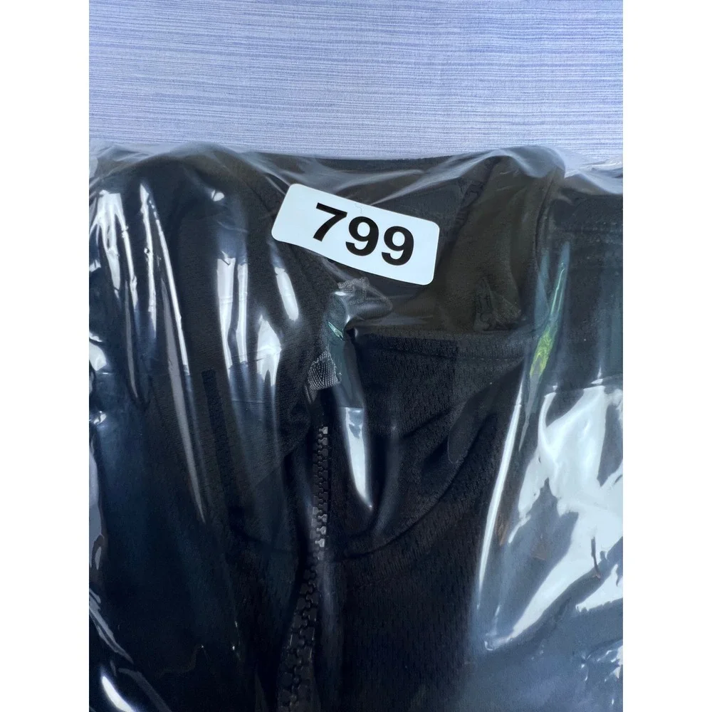 Timberland Mens Black Quarter Zip Pullover Textured Fleece Jacket Large
